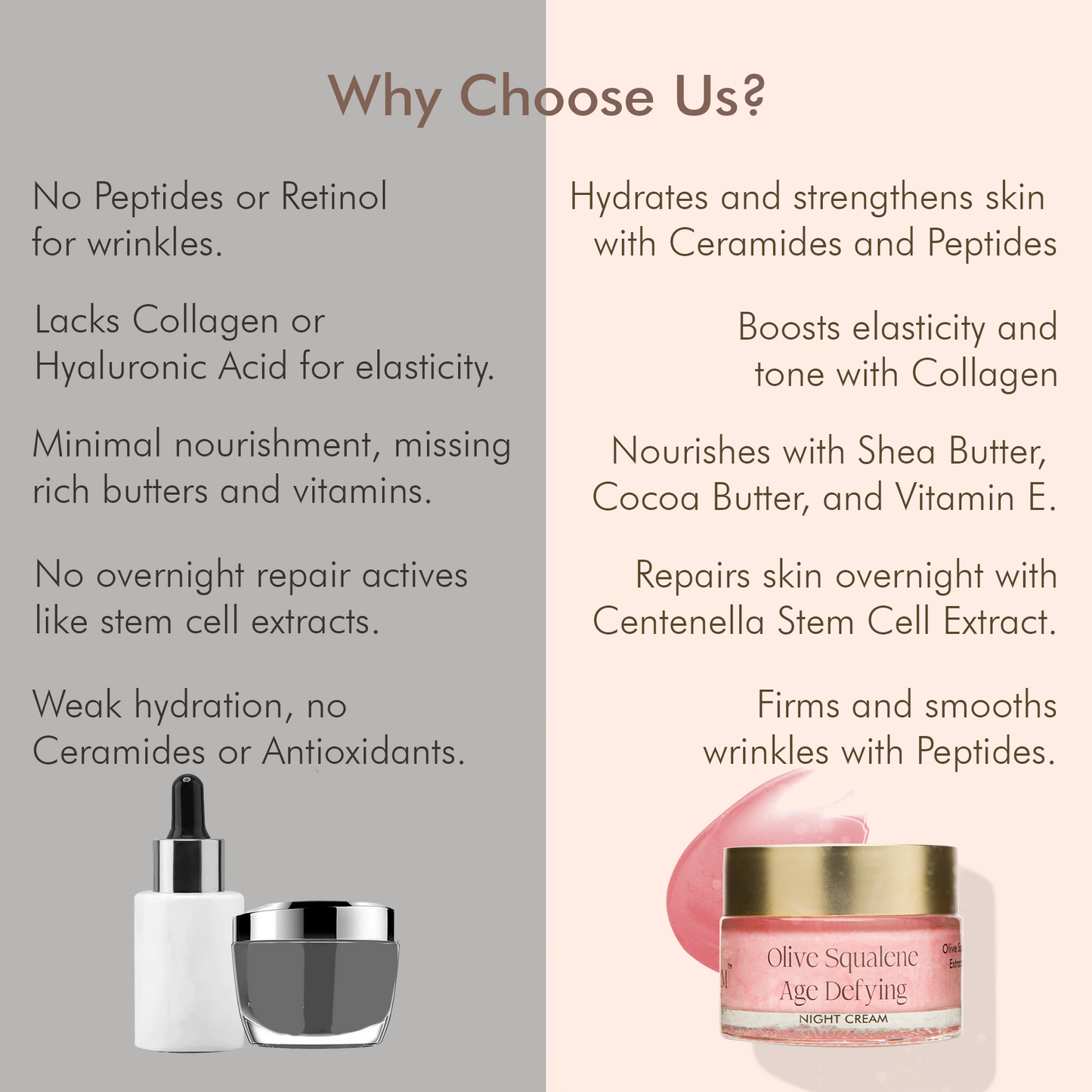 Olive Squalene Age Defying Night Cream with 24K Gold & Ceramides