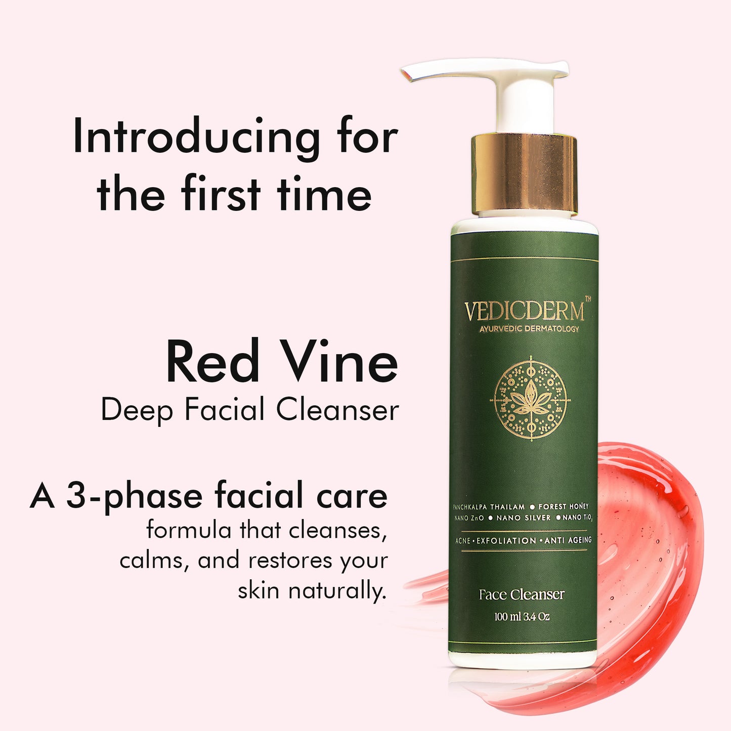 Red Vine Deep Facial Cleanser with Witch Hazel Extract