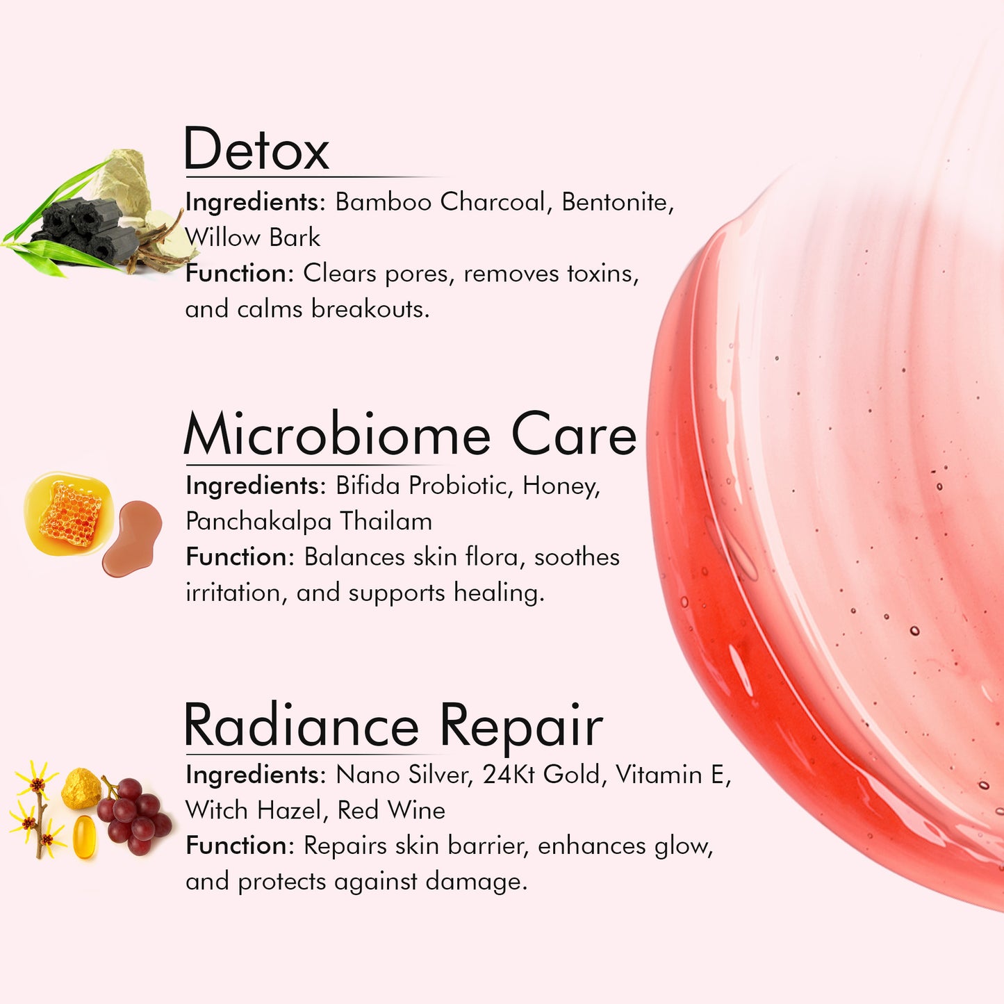 Red Vine Deep Facial Cleanser with Witch Hazel Extract