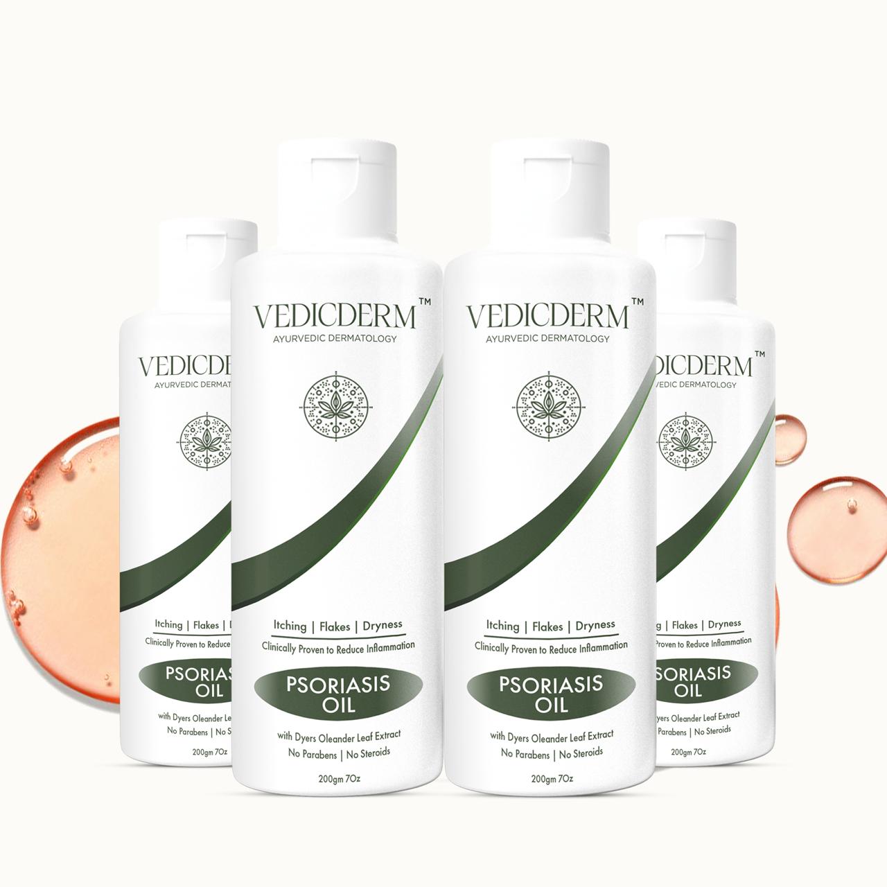 Vedicderm Psoriasis Oil | 2-in-1 Skin + Scalp Relief Oil