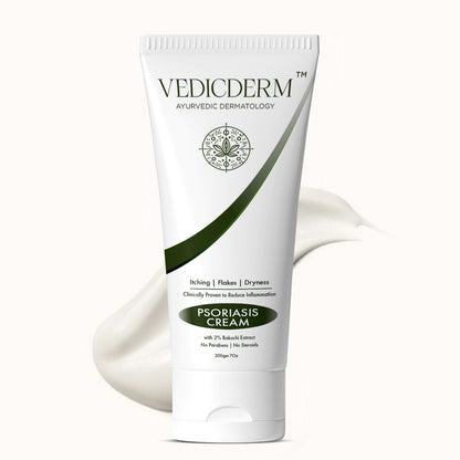 Vedicderm Psoriasis Cream with 2% Bakuchi Extract - New and Improved Formula
