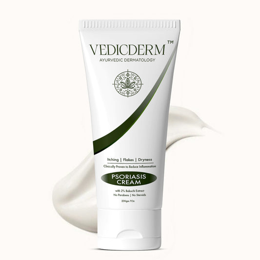 Vedicderm Psoriasis Cream with 2% Bakuchi Extract - New and Improved Formula