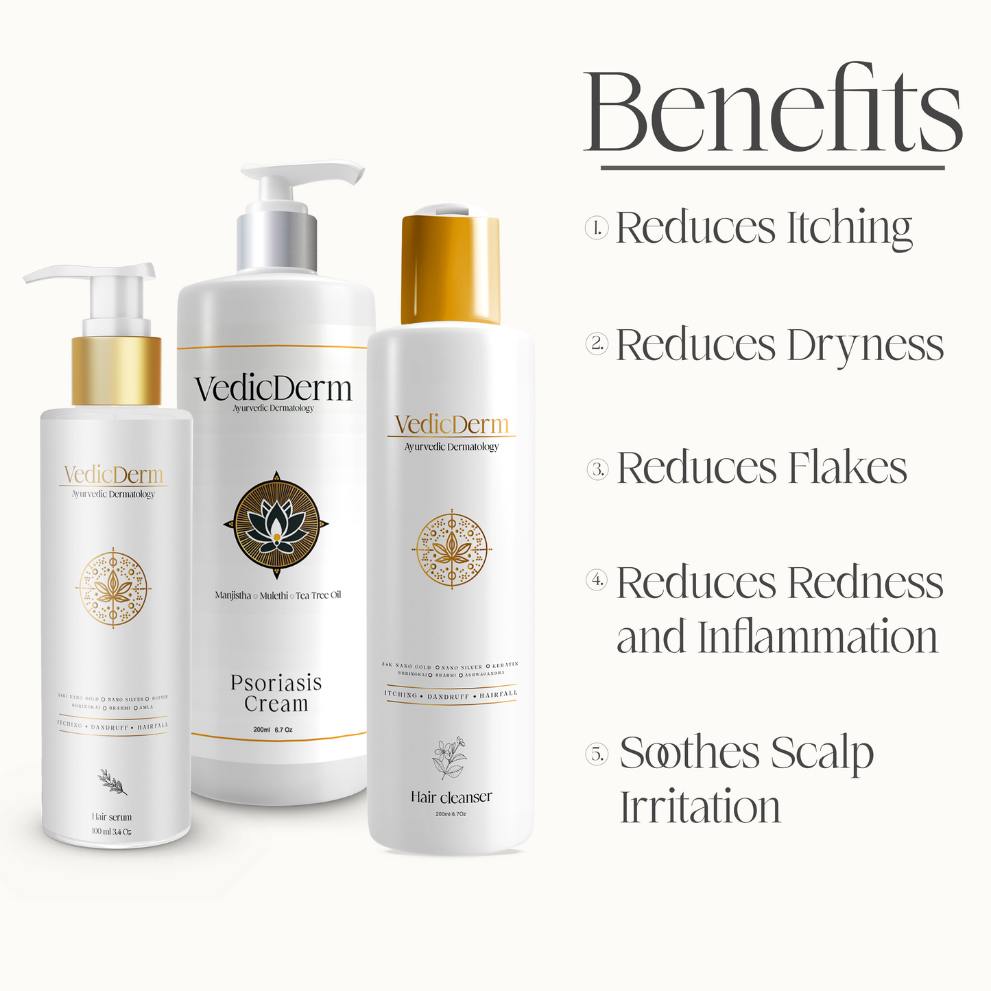 VedicDerm Ultimate Psoriasis Care Bundle