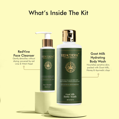 Vedicderm Rāsa Daily Essentials Kit