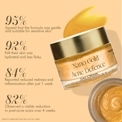 Nano Gold Acne Defence Cream with Curcumin Extract and Rose Hydrosol