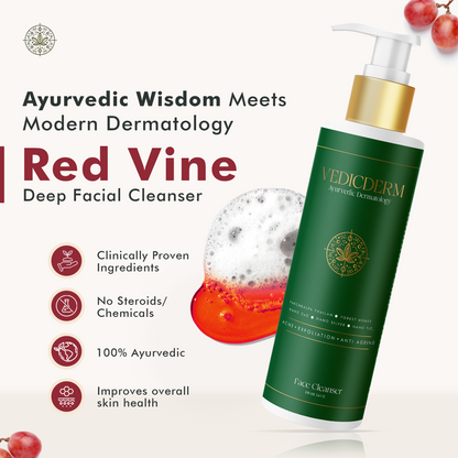 Red Vine Deep Facial Cleanser with Witch Hazel Extract