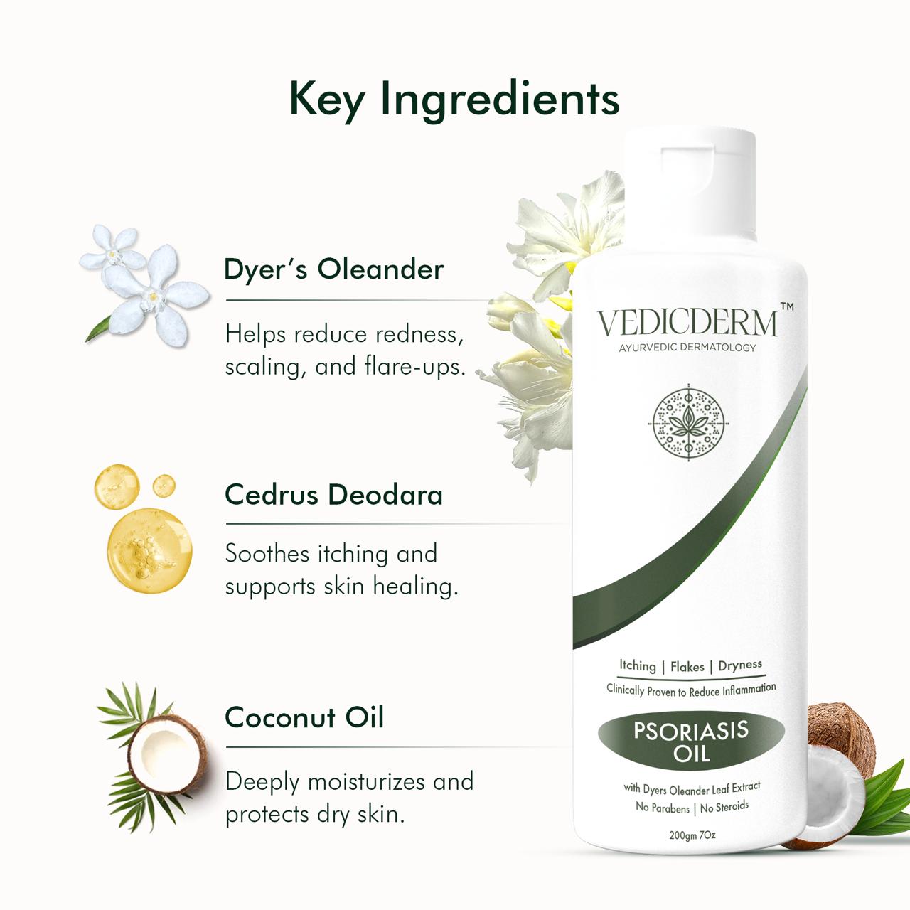 Vedicderm Skin and Scalp Psoriasis Oil