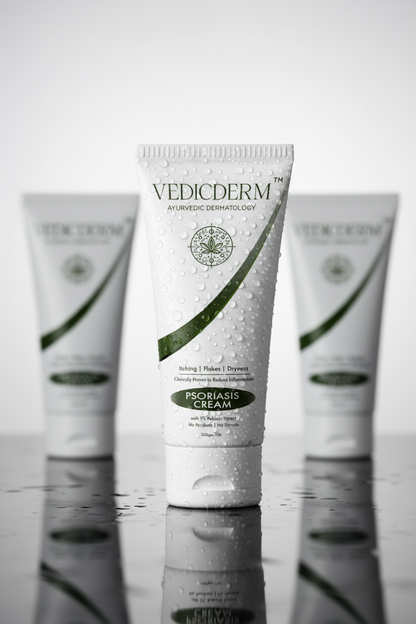 Vedicderm Psoriasis Cream with 2% Bakuchi Extract - New and Improved Pack
