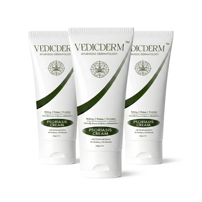 Vedicderm Psoriasis Cream with 2% Bakuchi Extract - New and Improved Pack